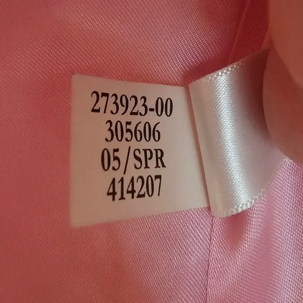 Banana Republic Vintage Pink & Yellow Lady Jacket Preppy Tweed Blazer